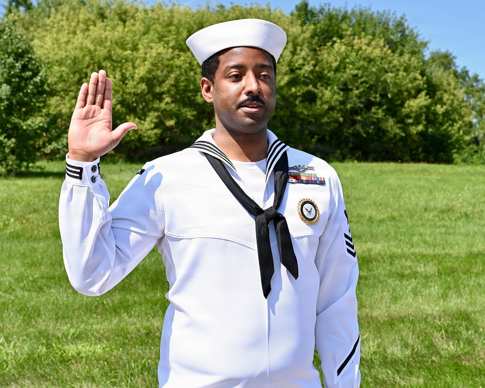 ETV1 Brandon Williamson Reenlistment Ceremony