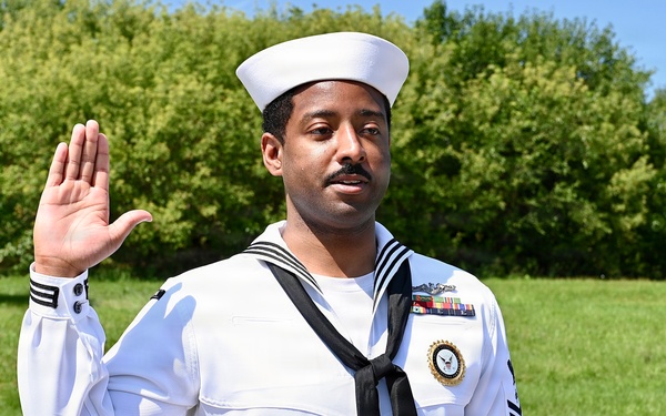 ETV1 Brandon Williamson Reenlistment Ceremony