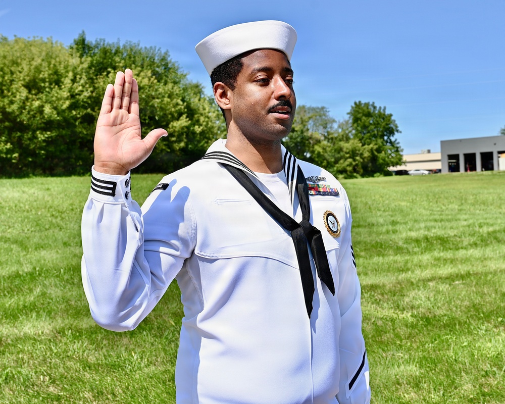 ETV1 Brandon Williamson Reenlistment Ceremony