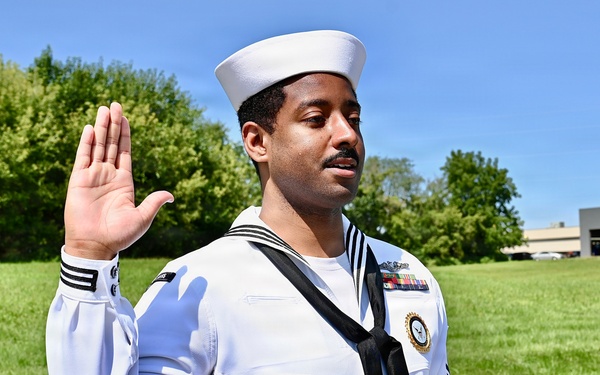 ETV1 Brandon Williamson Reenlistment Ceremony