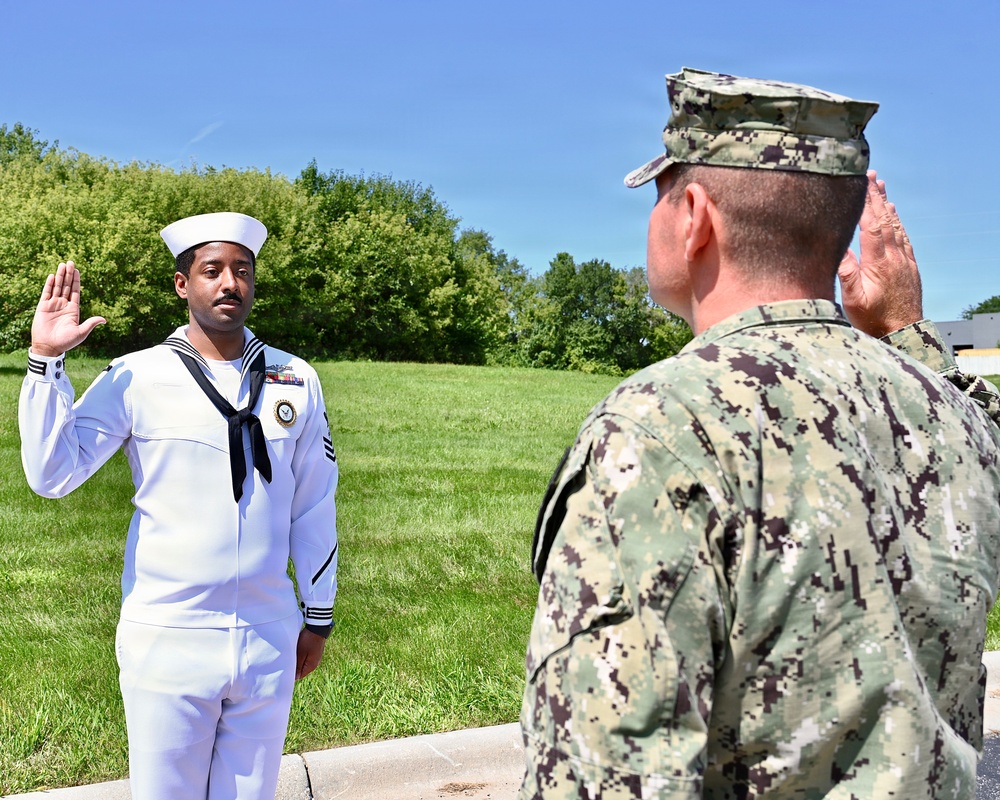 ETV1 Brandon Williamson Reenlistment Ceremony