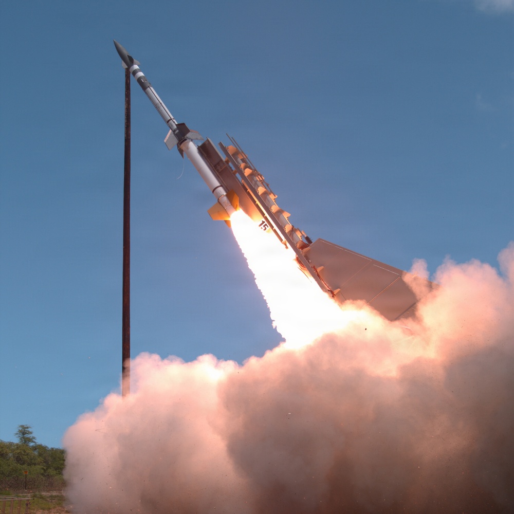 An Integrated Air and Missile Defense Target (IAMD-T) launches during Pacific Dragon 2026