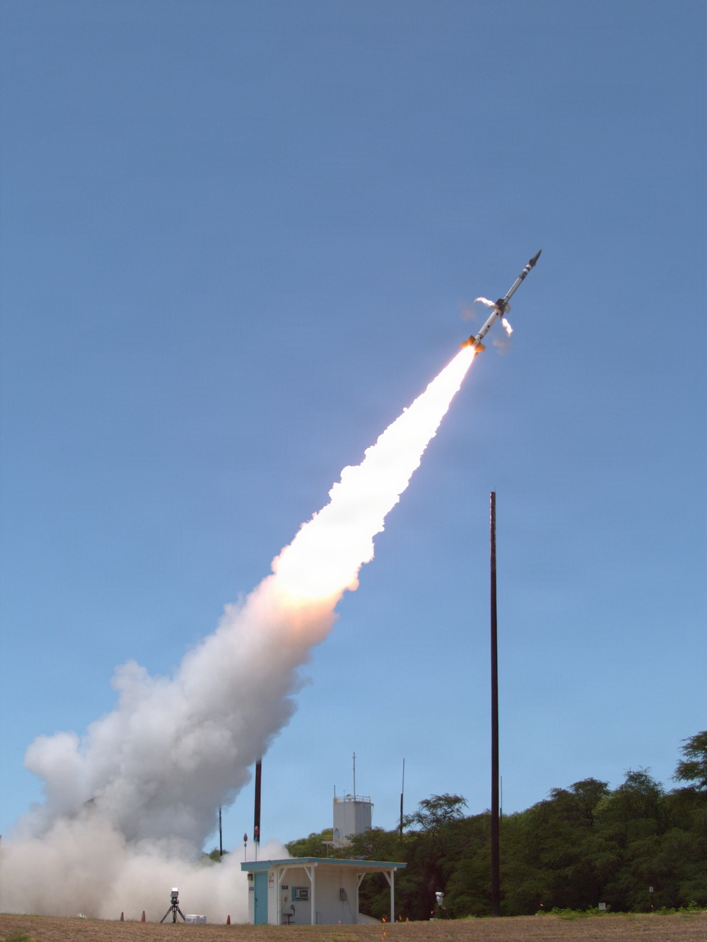 An Integrated Air and Missile Defense Target (IAMD-T) launches during Pacific Dragon 2026