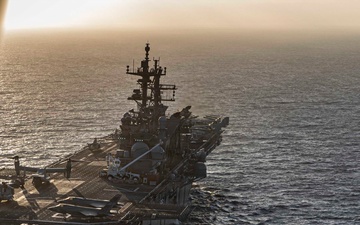 USS Makin Island Transits Pacific Ocean