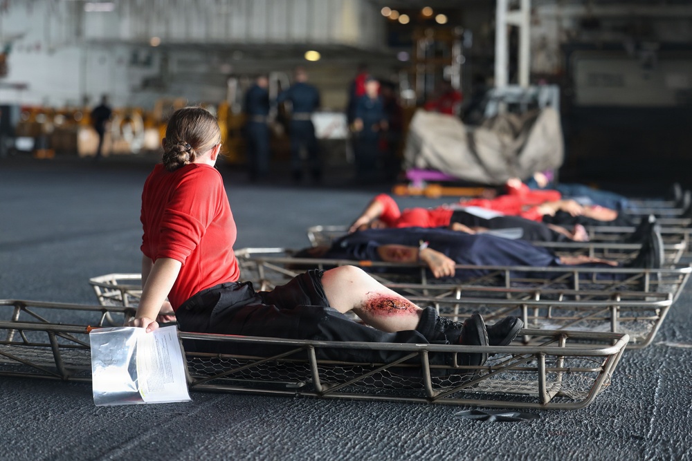 IKE Conducts Mass Casualty Drill