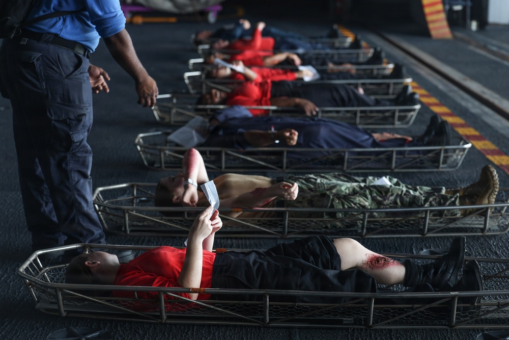 IKE Conducts Mass Casualty Drill