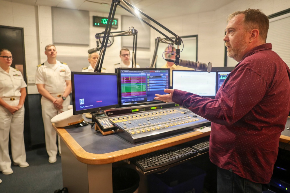 U.S. Navy goes on Live Radio during Burlington Navy Week