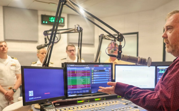 U.S. Navy goes on Live Radio during Burlington Navy Week