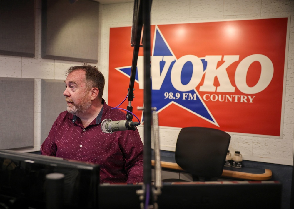 U.S. Navy goes on Live Radio during Burlington Navy Week