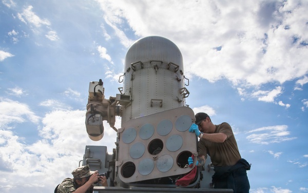 USS Oakland Conducts Post-Fire Maintenance