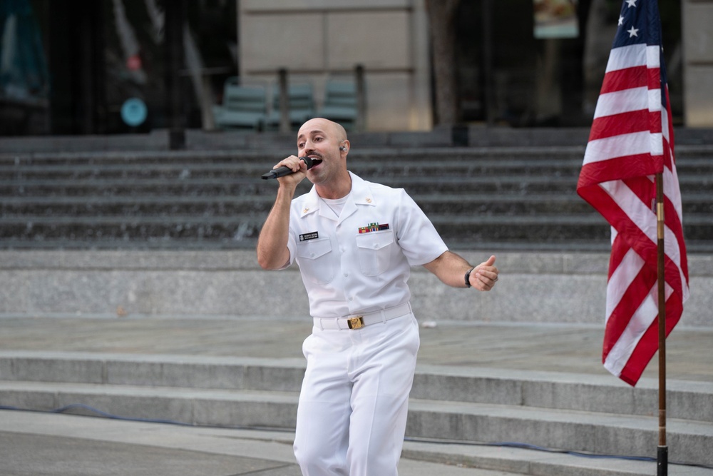 Sea Chanters Chorus performs at U.S. Navy Memorial