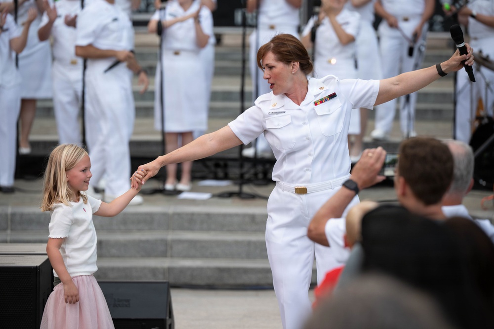 Sea Chanters Chorus performs at U.S. Navy Memorial