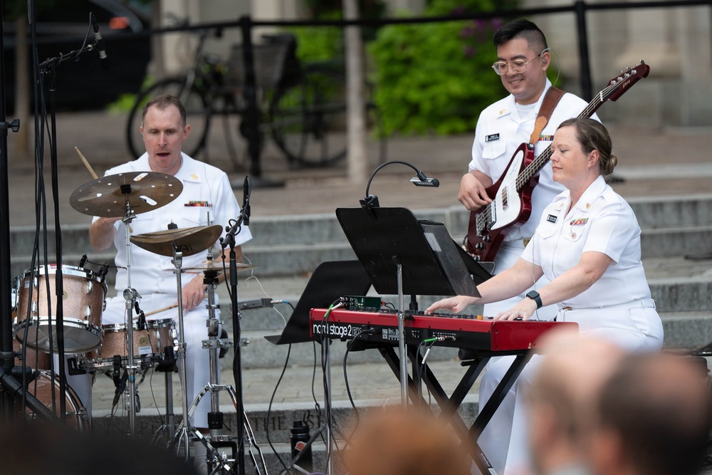 Sea Chanters Chorus performs at U.S. Navy Memorial