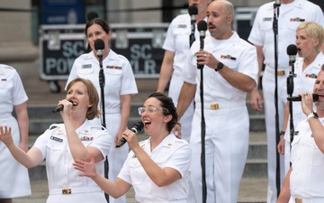 Sea Chanters Chorus performs at U.S. Navy Memorial