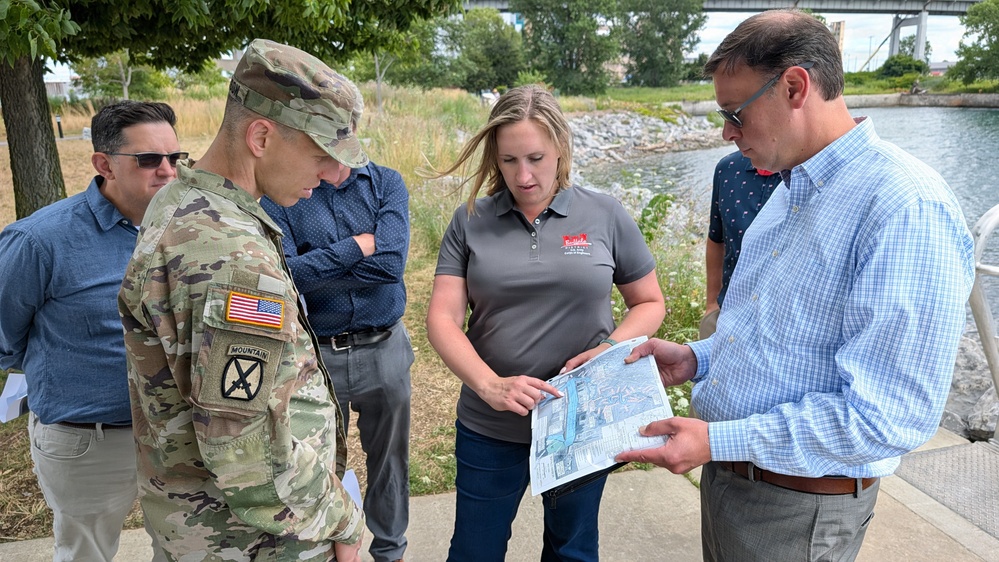 New USACE Buffalo District Commander Tours Outer Harbor Wetland Site