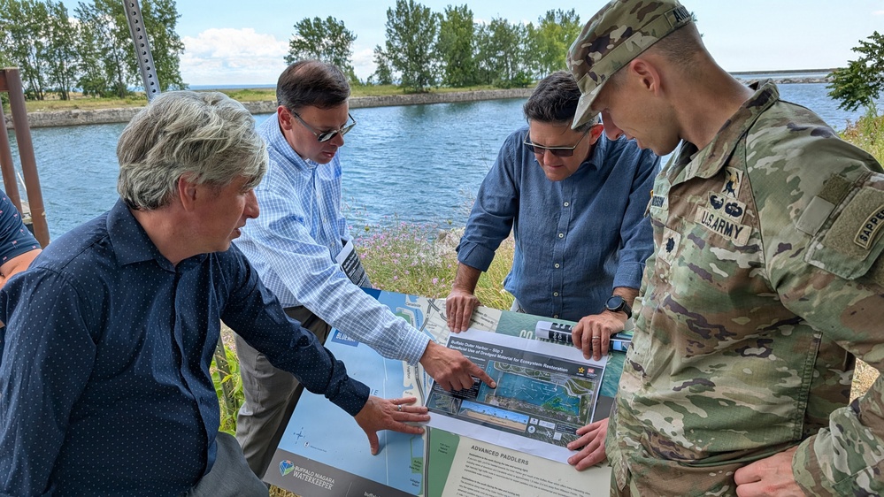 New USACE Buffalo District Commander Tours Outer Harbor Wetland Site