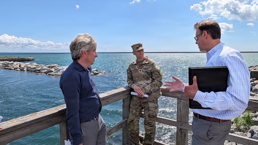 New USACE Buffalo District Commander Tours Outer Harbor Wetland Site