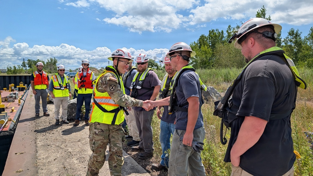 New USACE Buffalo District Commander Tours Buffalo Harbor