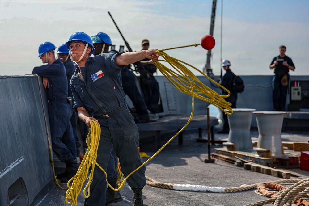 USS San Antonio Sea and Anchor Evolution