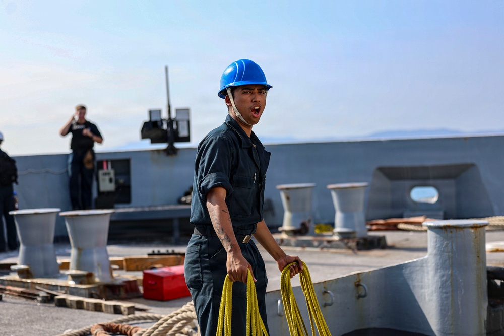 USS San Antonio Sea and Anchor Evolution