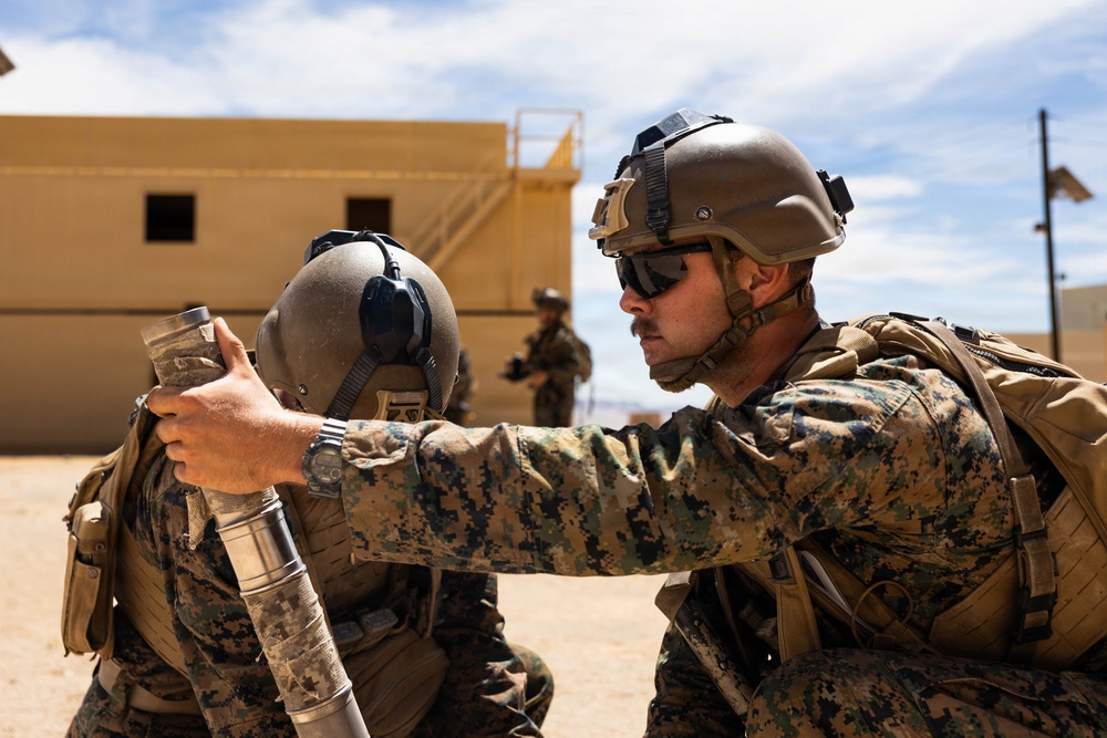 U.S. Marines with 2nd Bn., 1st Marines participate in MWX 4-26