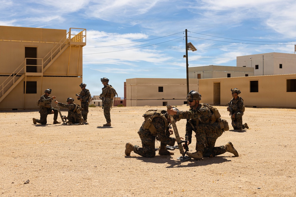 U.S. Marines with 2nd Bn., 1st Marines participate in MWX 4-26