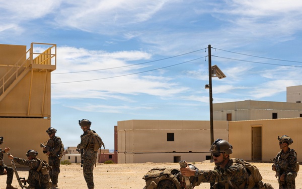 U.S. Marines with 2nd Bn., 1st Marines participate in MWX 4-26