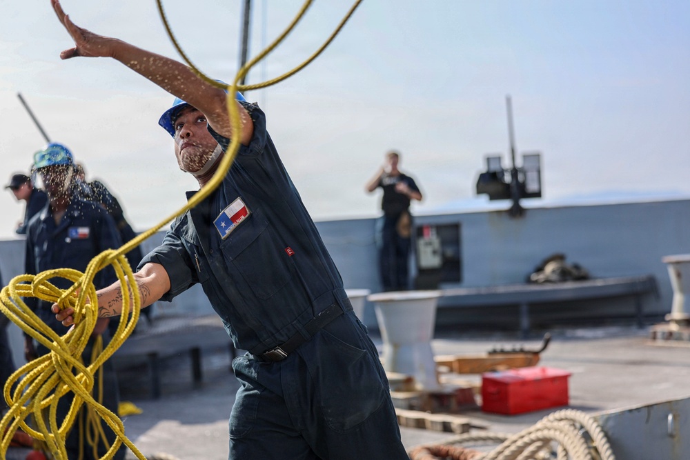 USS San Antonio Sea and Anchor Evolution