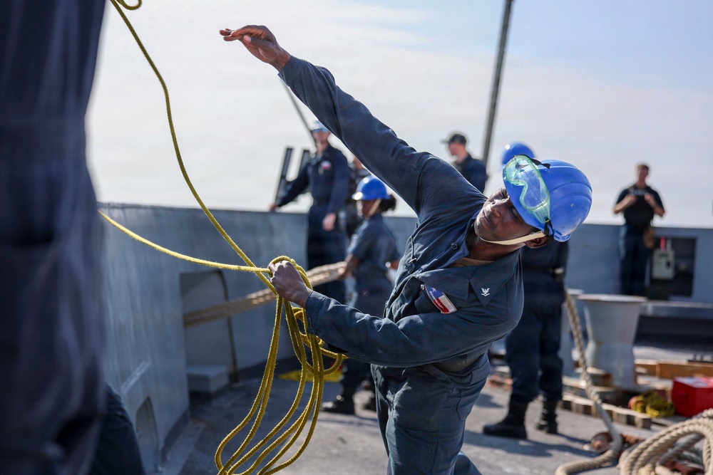 USS San Antonio Sea and Anchor Evolution