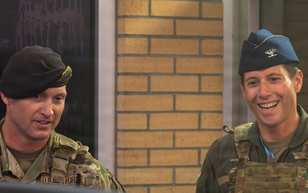 125th Fighter Wing Commander Greets Wing Members at the Gate