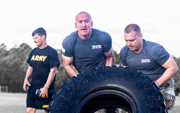 XVIII Airborne Corps' Birthday Team P.T. Competition