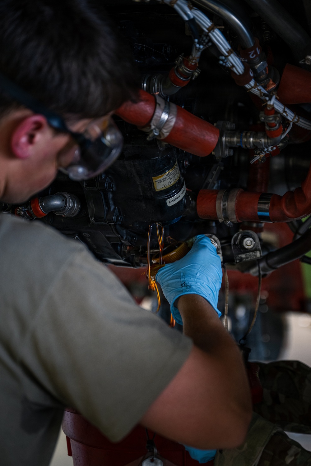 The work behind the tanker