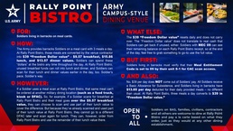Rally Point Bistro to bring modern Campus-Style Dining model to Fort Bragg