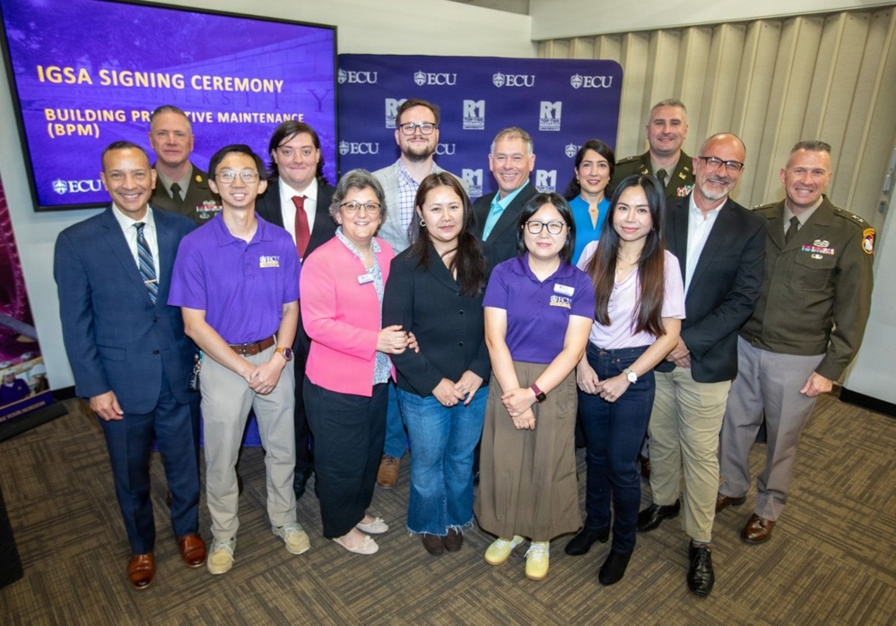 U.S. Army Reserve and East Carolina University Advance Facility Analytics Through New IGSA Partnership