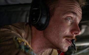 KC-135 supports F-16 refueling operation in CENTCOM