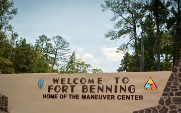 Fort Benning, Georgia stone sign