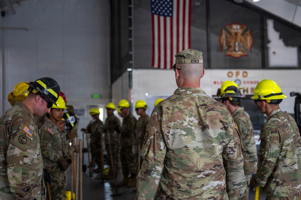 Idaho National Guard members train for wildland fire response