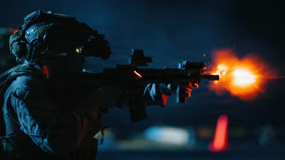 11th MEU Maritime Raid Force Conducts Live-Fire Range Aboard USS Boxer