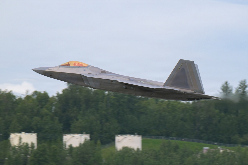 F-22 Raptor aircraft demonstrates readiness during RED FLAG-Alaska 26-3