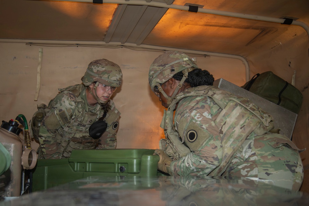 564th Quartermaster Company Culinary Specialists Compete in Philip A. Connelly Competition: Day 1 Setup