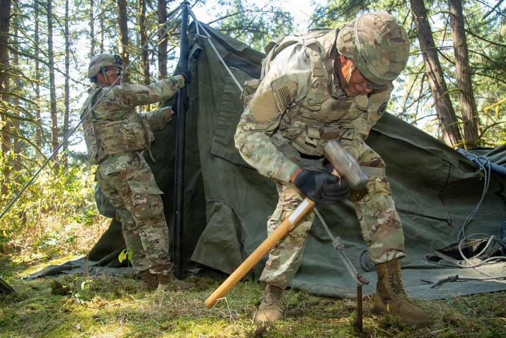 564th Quartermaster Company Culinary Specialists Compete in Philip A. Connelly Competition: Day 1 Setup