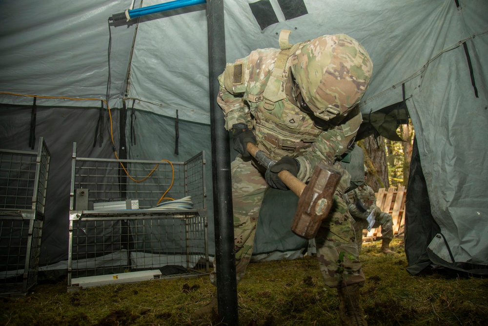 564th Quartermaster Company Culinary Specialists Compete in Philip A. Connelly Competition: Day 1 Setup