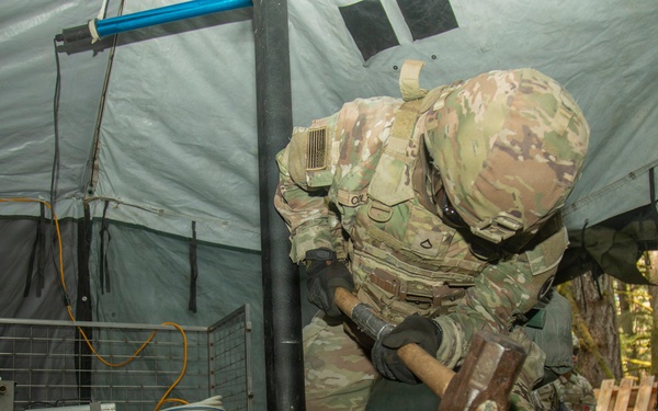 564th Quartermaster Company Culinary Specialists Compete in Philip A. Connelly Competition: Day 1 Setup
