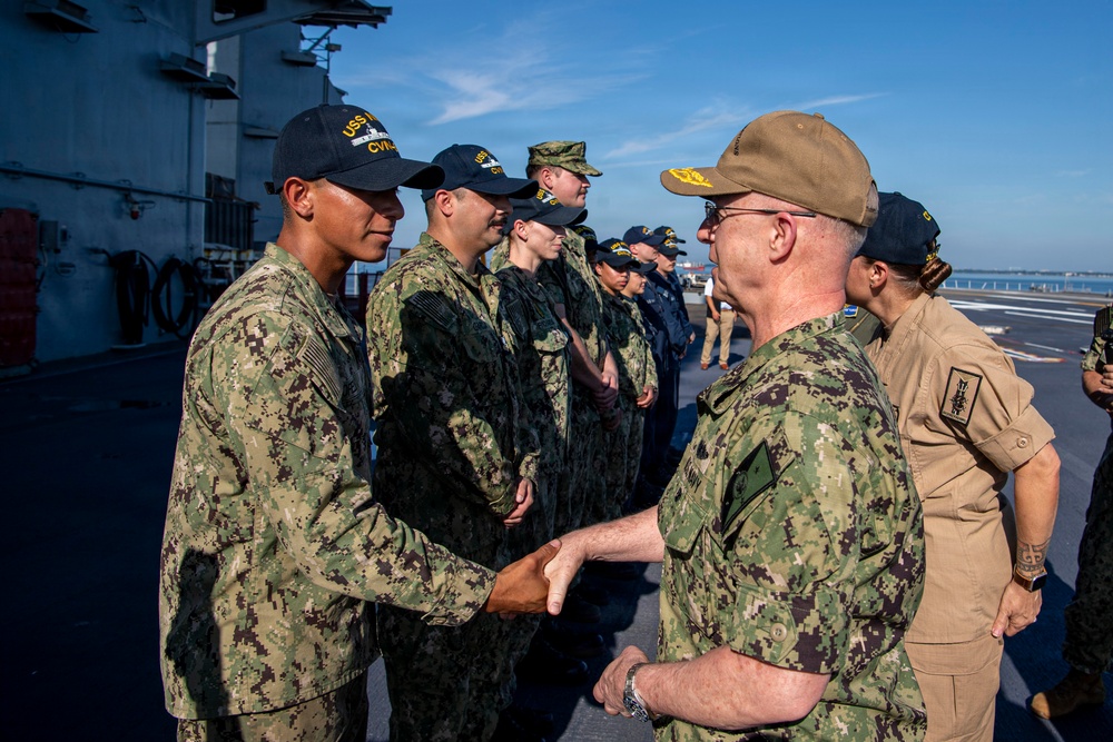 Chief of Naval Operations Visits USS Nimitz (CVN 68)