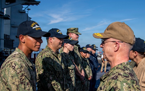 Chief of Naval Operations Visits USS Nimitz (CVN 68)