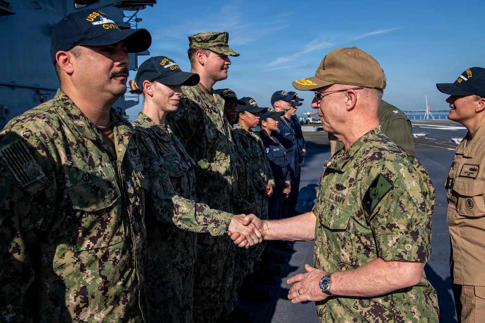 Chief of Naval Operations Visits USS Nimitz (CVN 68)