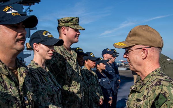 Chief of Naval Operations Visits USS Nimitz (CVN 68)