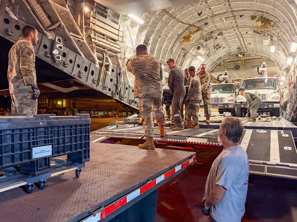 The second flight for Operation TREK808 arrives at Hilo International Airport