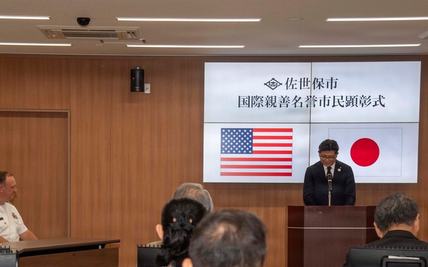 CFAS Recieves Honorary Citizen Award