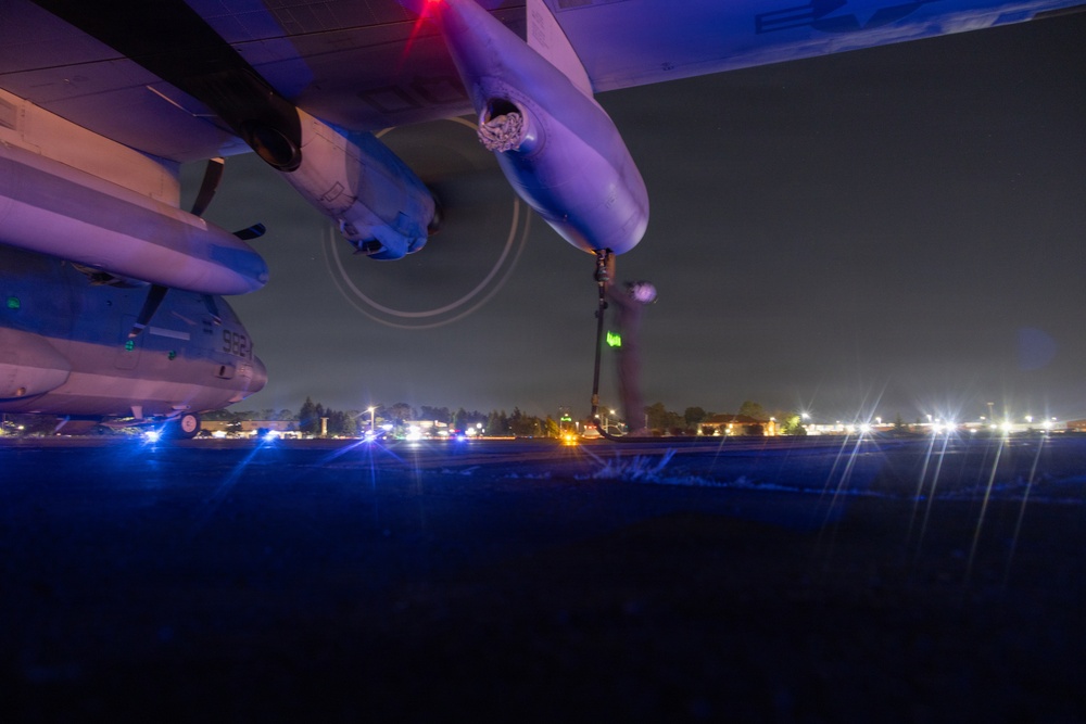 VMGR-152 executes aviation delivered ground refueling training with 160th SOAR